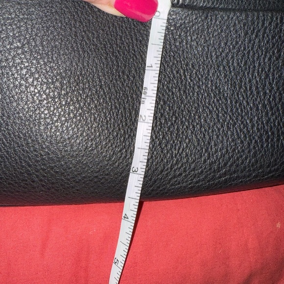 Coach Black Leather Shoulder Bag with Tassel Accents - Picture 11 of 16